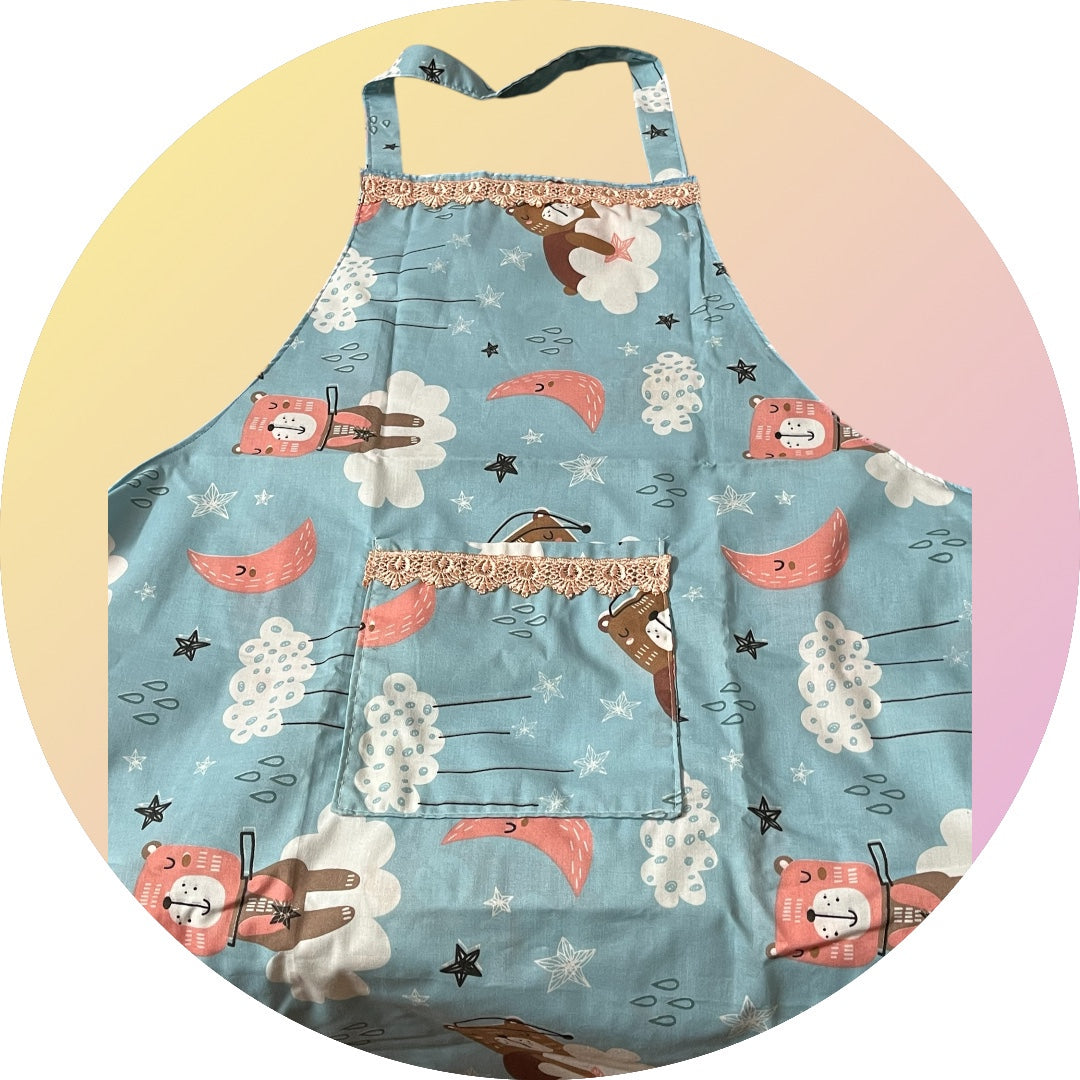 ءEgyptian Cotton Kitchen Apron مريلة مطبخ من القطن